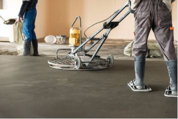 grinding and polishing finished concrete floor